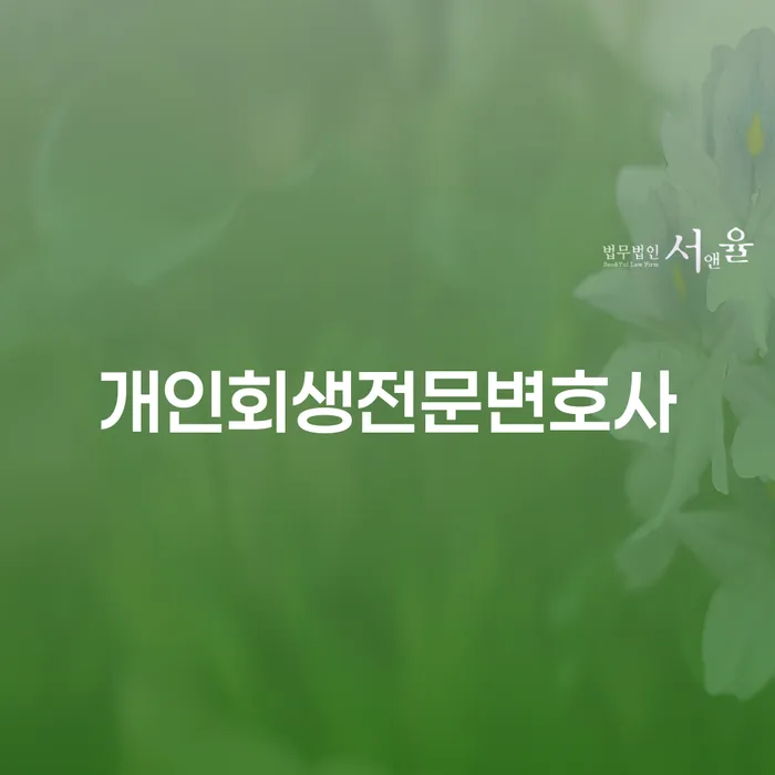 지방법원개인회생 개인회생 제도 잘하는 변호사