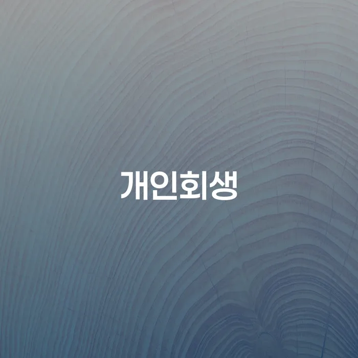 채무자 신용회복 지식이