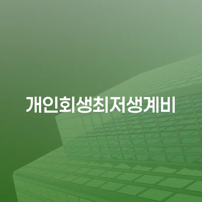 개인회생개인파산 대출 받은 돈채무조정 직접 물어보고