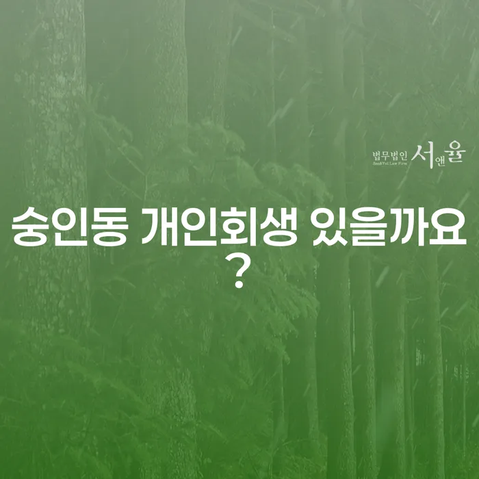 숭인동 개인회생 있을까요?