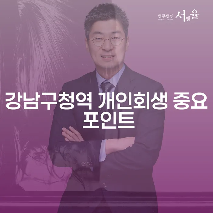 강남구청역 개인회생 중요 포인트
