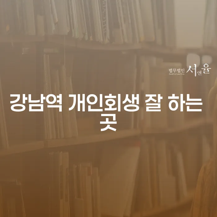 강남역 개인회생 잘 하는 곳