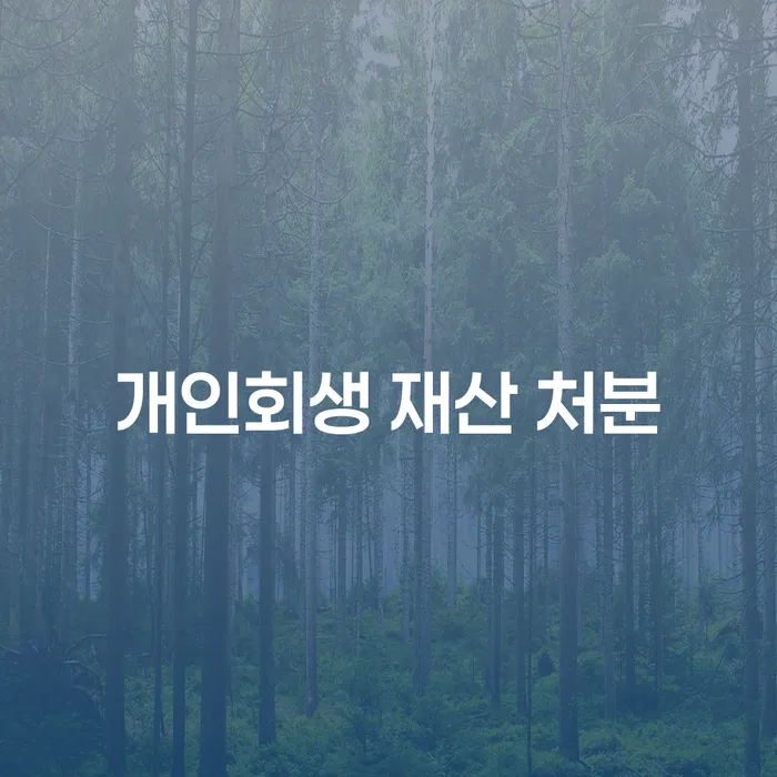 개인회생 재산 처분, 꼭 해야 하나요?