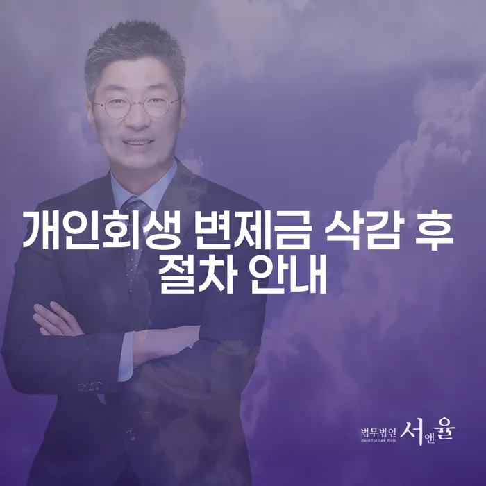 개인회생 변제금 삭감 후 절차는 어떻게 진행될까요?