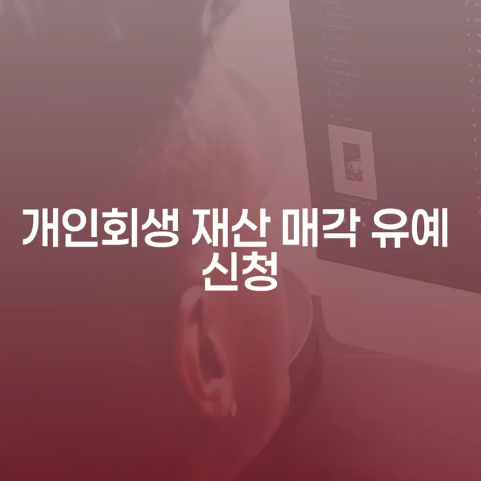 개인회생 재산 매각 유예 신청, 어떻게 해야 할까요?