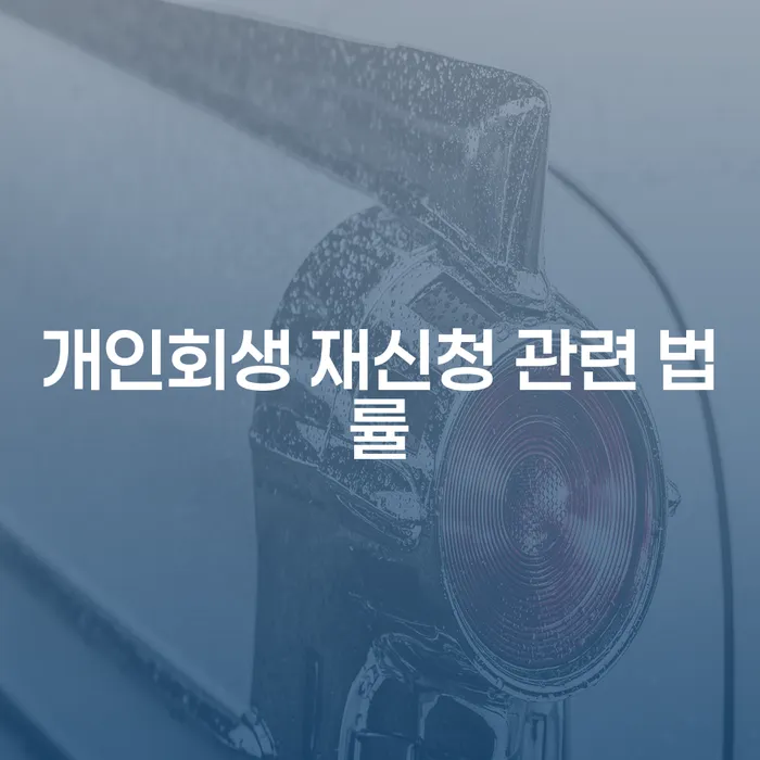 개인회생 재신청 관련 법률: 다시 개인회생을 고려해야 할 때