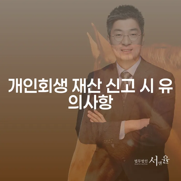 개인회생 재산 신고 시 유의사항, 왜 중요할까요?